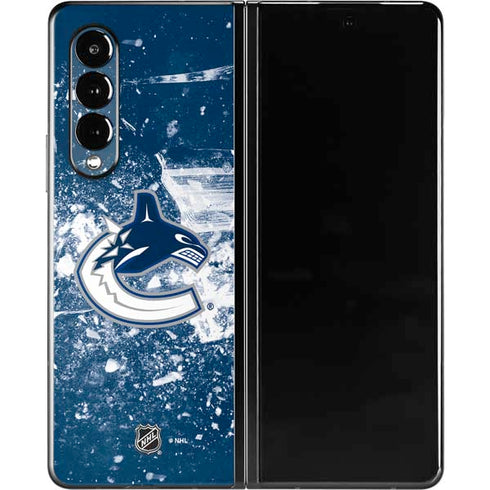 NHL Vancouver Canucks Frozen Galaxy Z Fold3 5G Skin